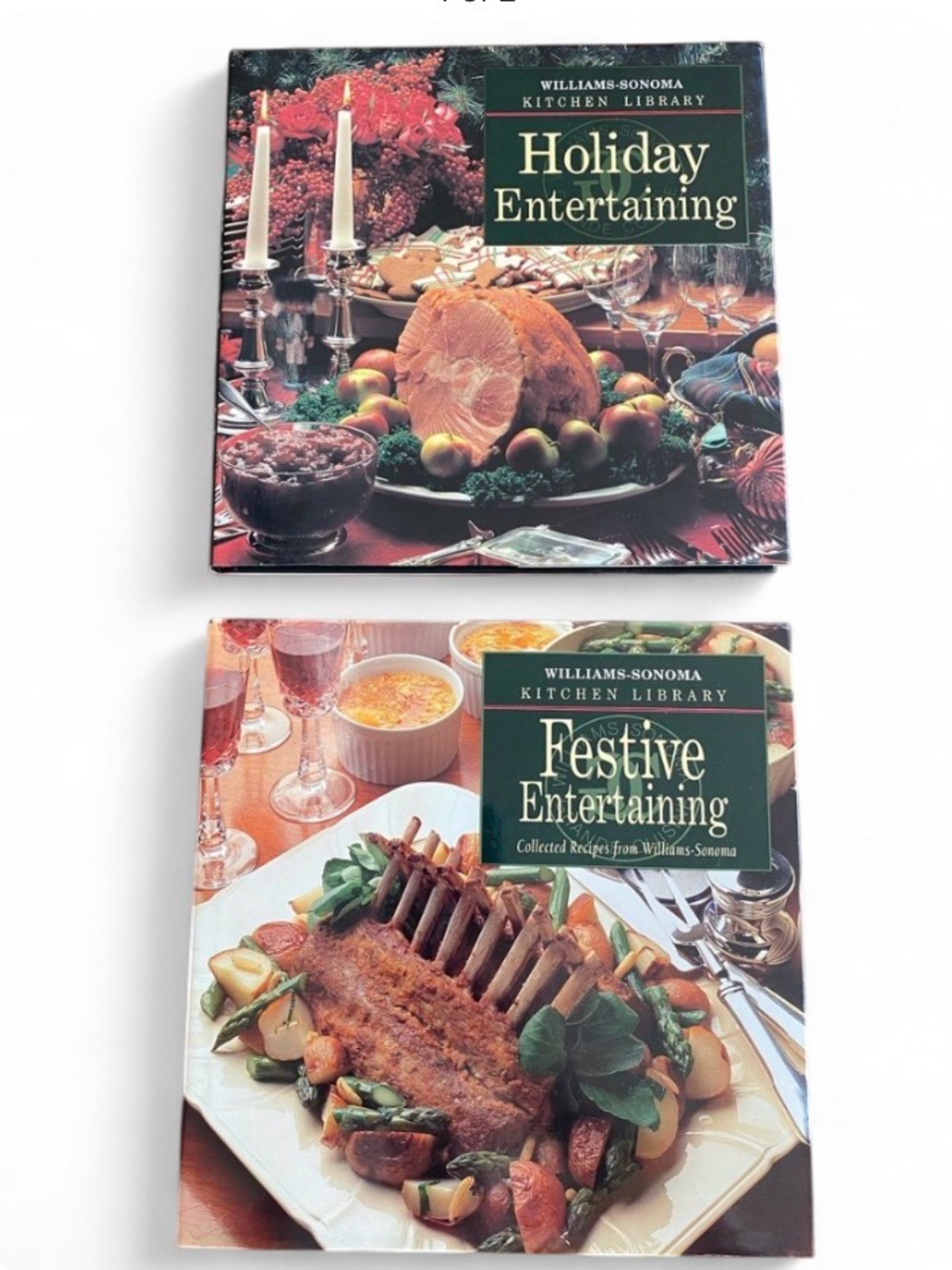 Williams-Sonoma Vintage Entertaining Cookbooks Set Holiday & Festive 1996 HC